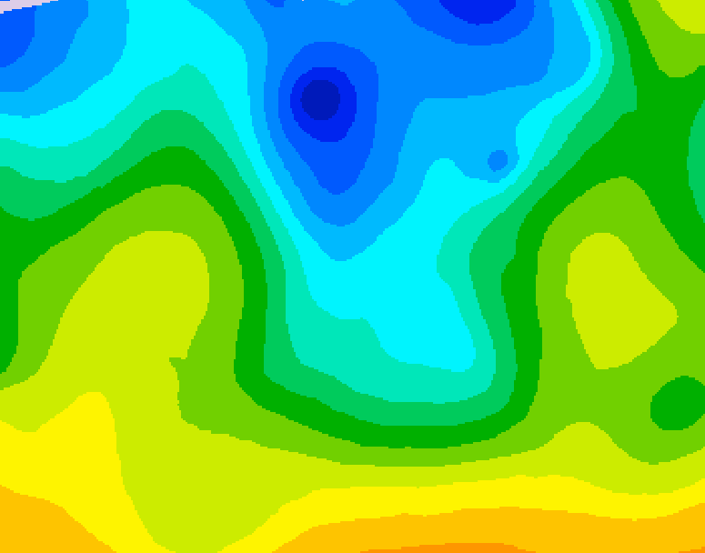 GDPS 500 millibar geopotential height 150 hour forecast chart for Canada based on 2026/04/24 0000Z data
