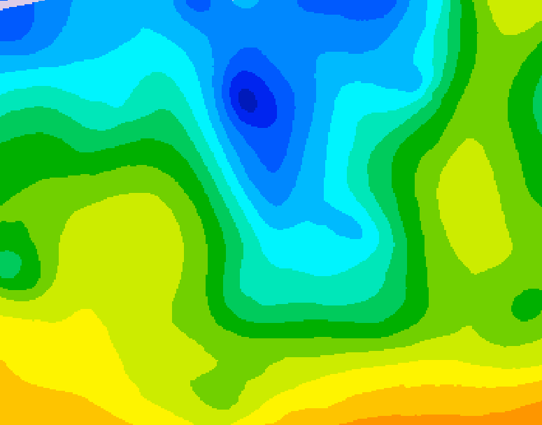 GDPS 500 millibar geopotential height 162 hour forecast chart for Canada based on 2026/04/24 0000Z data