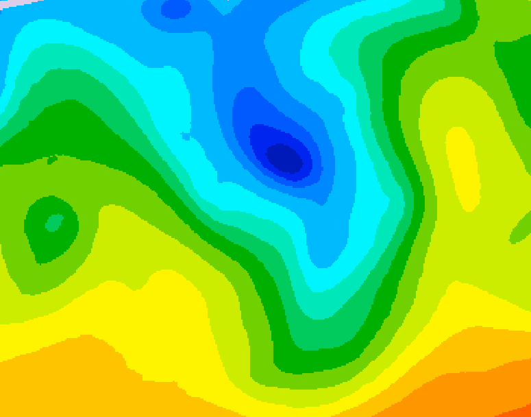 GDPS 500 millibar geopotential height 192 hour forecast chart for Canada based on 2026/04/24 0000Z data