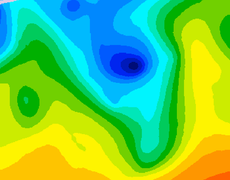 GDPS 500 millibar geopotential height 204 hour forecast chart for Canada based on 2026/04/24 0000Z data