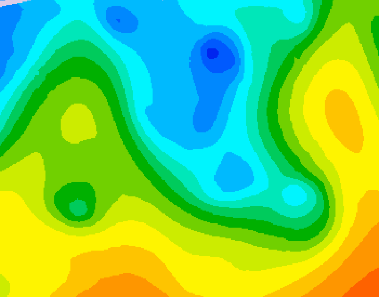 GDPS 500 millibar geopotential height 234 hour forecast chart for Canada based on 2026/04/24 0000Z data
