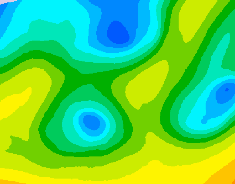 GDPS 500 millibar geopotential height 012 hour forecast chart for Canada based on 2026/04/24 1200Z data