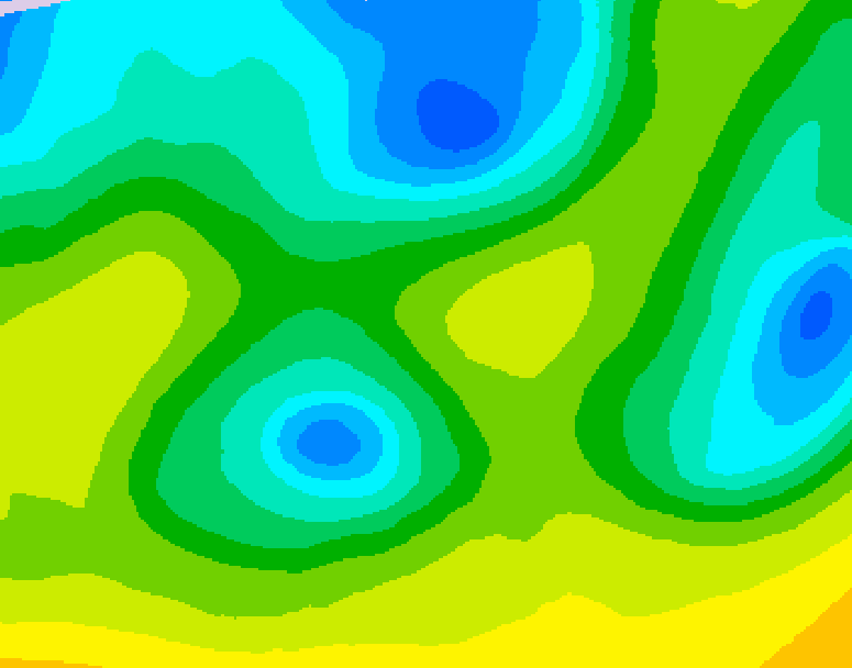 GDPS 500 millibar geopotential height 018 hour forecast chart for Canada based on 2026/04/24 1200Z data