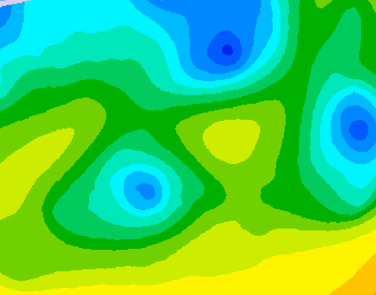 GDPS 500 millibar geopotential height 030 hour forecast chart for Canada based on 2026/04/24 1200Z data