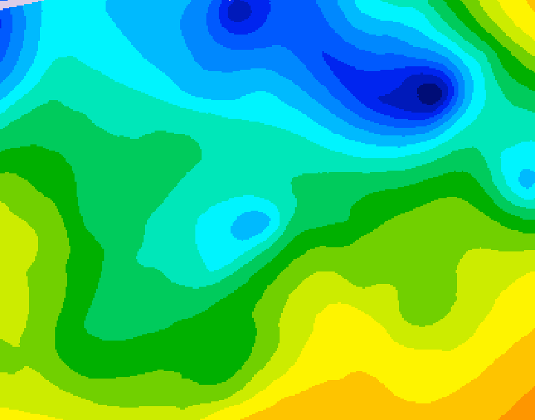 GDPS 500 millibar geopotential height 072 hour forecast chart for Canada based on 2026/04/24 1200Z data