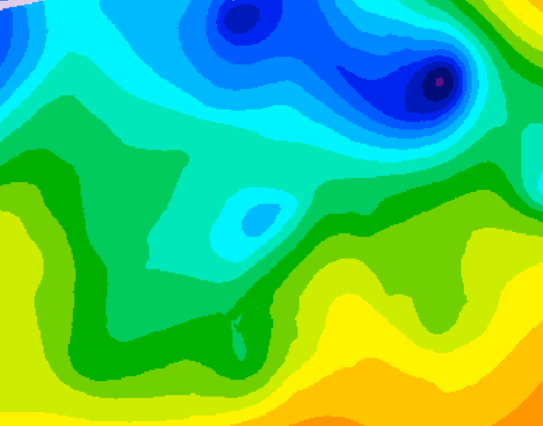 GDPS 500 millibar geopotential height 078 hour forecast chart for Canada based on 2026/04/24 1200Z data