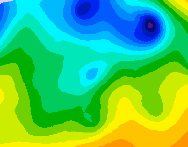 GDPS 500 millibar geopotential height 084 hour forecast chart for Canada based on 2026/04/24 1200Z data