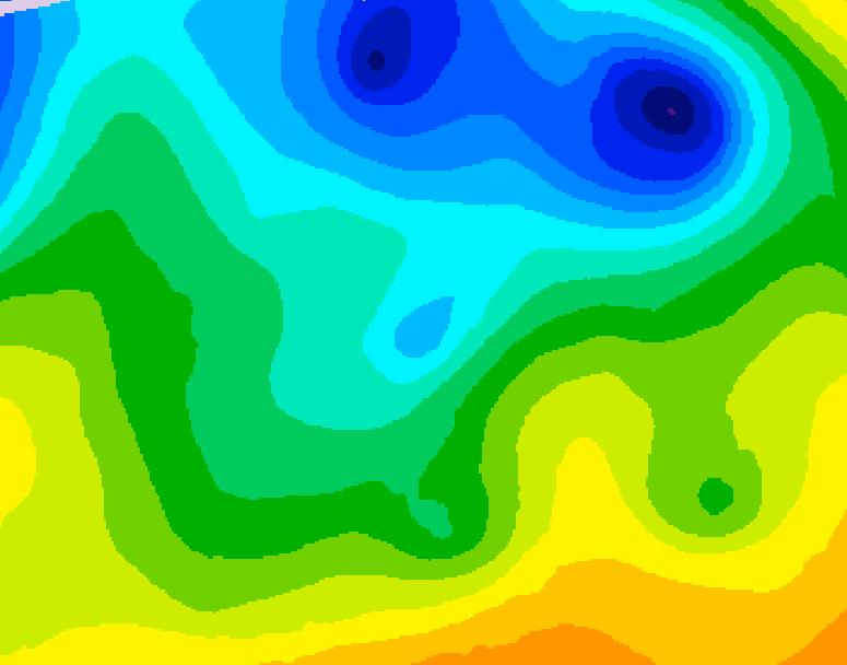 GDPS 500 millibar geopotential height 090 hour forecast chart for Canada based on 2026/04/24 1200Z data