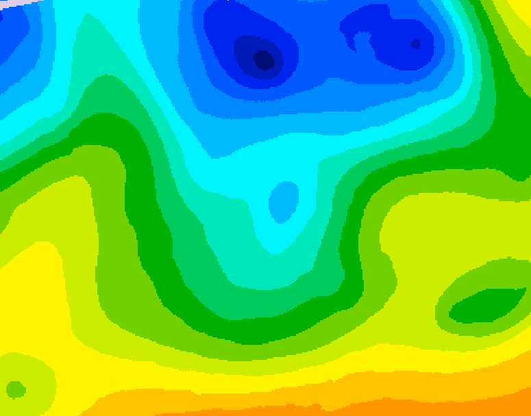 GDPS 500 millibar geopotential height 114 hour forecast chart for Canada based on 2026/04/24 1200Z data