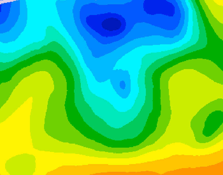 GDPS 500 millibar geopotential height 126 hour forecast chart for Canada based on 2026/04/24 1200Z data