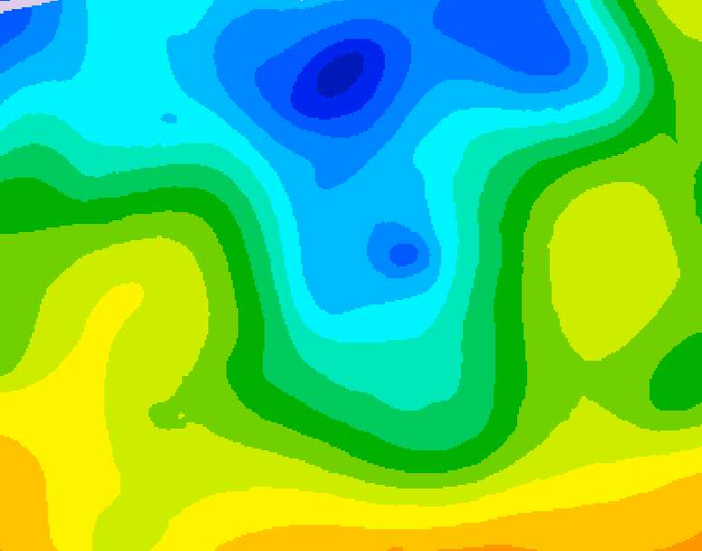 GDPS 500 millibar geopotential height 138 hour forecast chart for Canada based on 2026/04/24 1200Z data