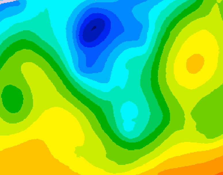 GDPS 500 millibar geopotential height 180 hour forecast chart for Canada based on 2026/04/24 1200Z data