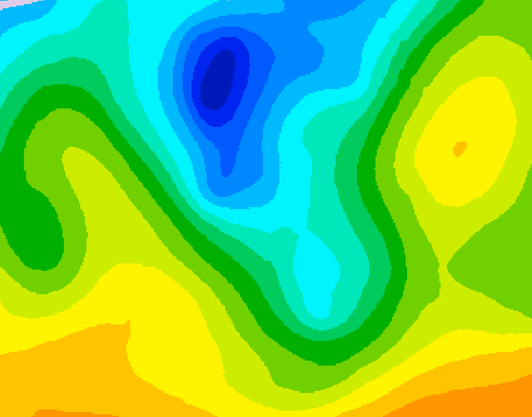GDPS 500 millibar geopotential height 186 hour forecast chart for Canada based on 2026/04/24 1200Z data