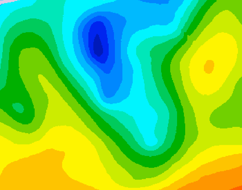 GDPS 500 millibar geopotential height 192 hour forecast chart for Canada based on 2026/04/24 1200Z data