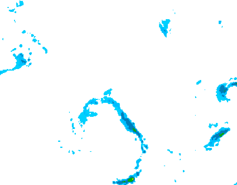 GDPS precipitation 018 hour forecast chart for Canada based on 2026/04/24 0000Z data