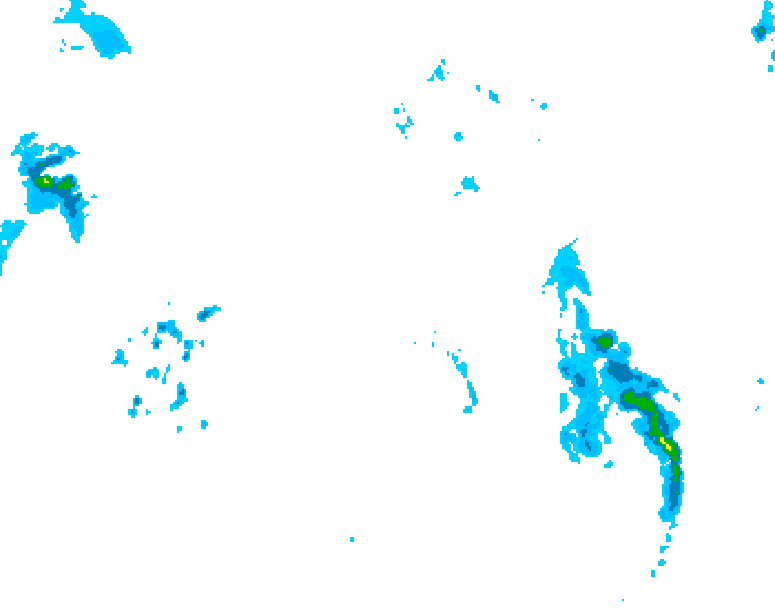 GDPS precipitation 222 hour forecast chart for Canada based on 2026/04/24 0000Z data