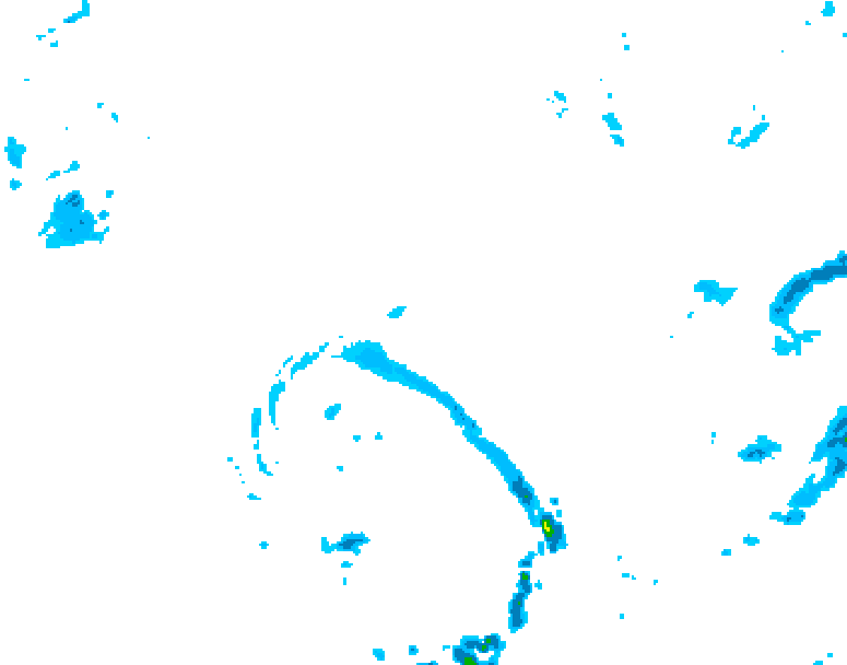 GDPS precipitation 012 hour forecast chart for Canada based on 2026/04/24 1200Z data