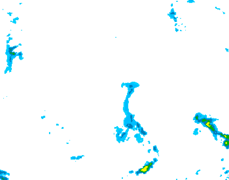 GDPS precipitation 096 hour forecast chart for Canada based on 2026/04/24 1200Z data