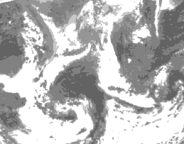 GDPS total cloud 006 hour forecast chart for Canada based on 2026/04/24 0000Z data