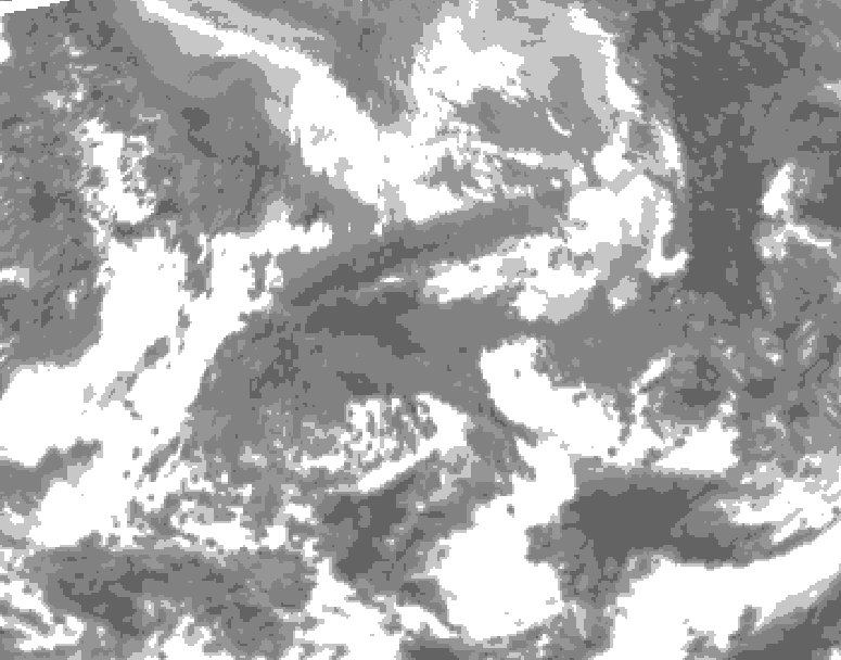 GDPS total cloud 048 hour forecast chart for Canada based on 2026/04/24 0000Z data