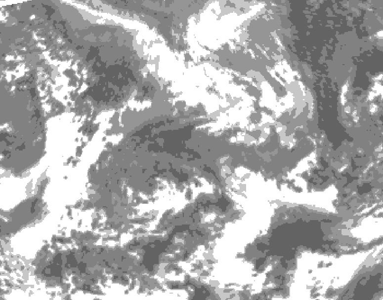 GDPS total cloud 054 hour forecast chart for Canada based on 2026/04/24 0000Z data