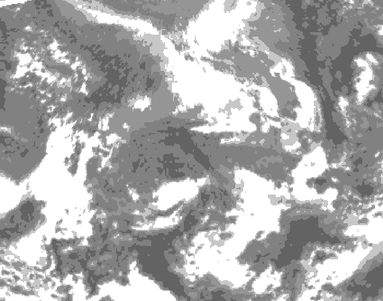 GDPS total cloud 060 hour forecast chart for Canada based on 2026/04/24 0000Z data