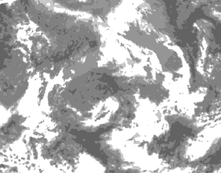 GDPS total cloud 066 hour forecast chart for Canada based on 2026/04/24 0000Z data