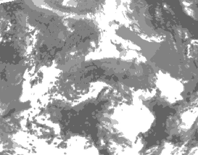 GDPS total cloud 078 hour forecast chart for Canada based on 2026/04/24 0000Z data