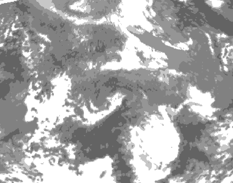 GDPS total cloud 084 hour forecast chart for Canada based on 2026/04/24 0000Z data