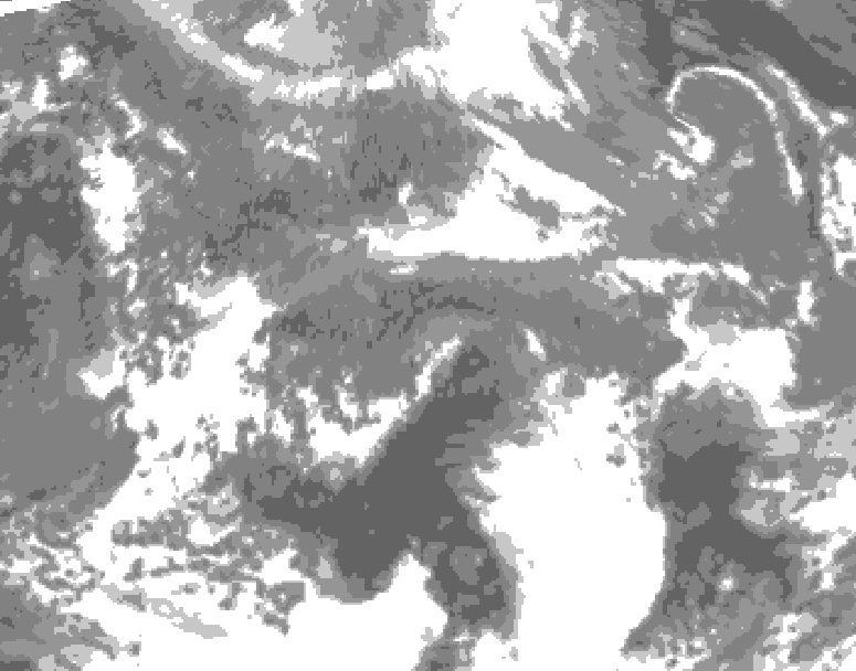 GDPS total cloud 090 hour forecast chart for Canada based on 2026/04/24 0000Z data