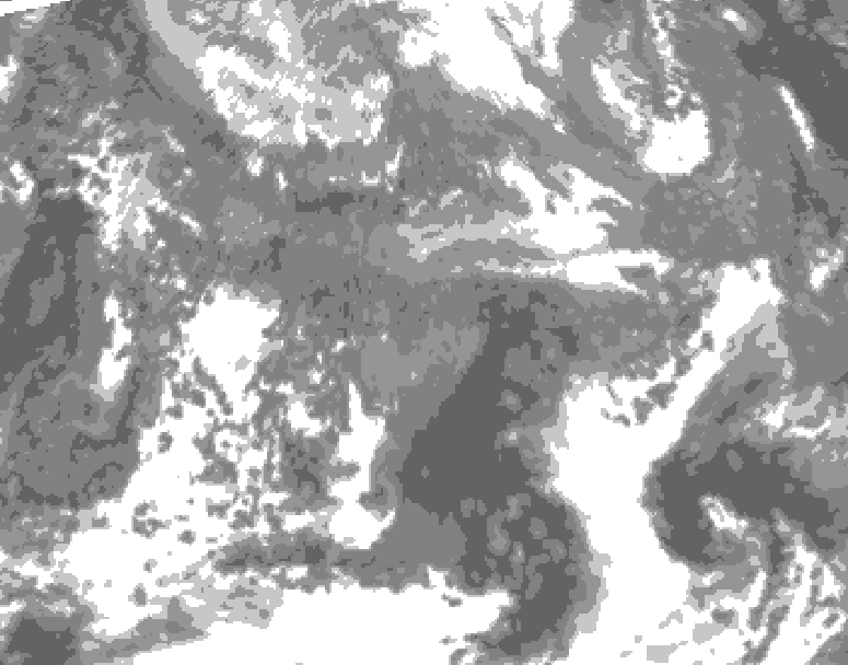 GDPS total cloud 108 hour forecast chart for Canada based on 2026/04/24 0000Z data