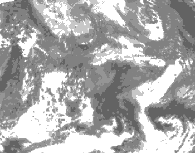GDPS total cloud 114 hour forecast chart for Canada based on 2026/04/24 0000Z data