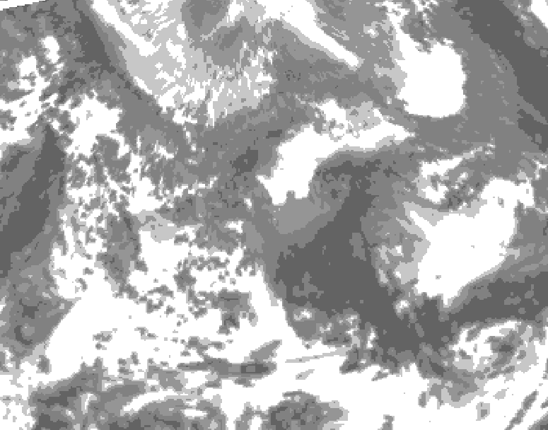 GDPS total cloud 126 hour forecast chart for Canada based on 2026/04/24 0000Z data