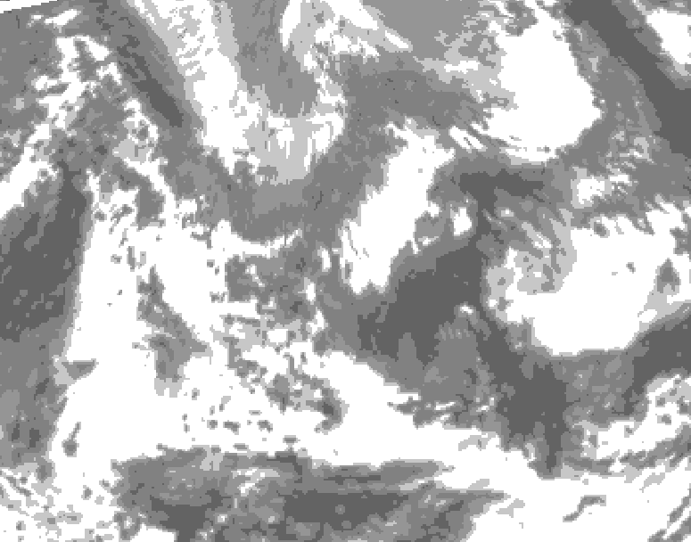 GDPS total cloud 138 hour forecast chart for Canada based on 2026/04/24 0000Z data