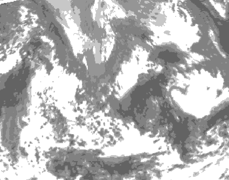 GDPS total cloud 144 hour forecast chart for Canada based on 2026/04/24 0000Z data