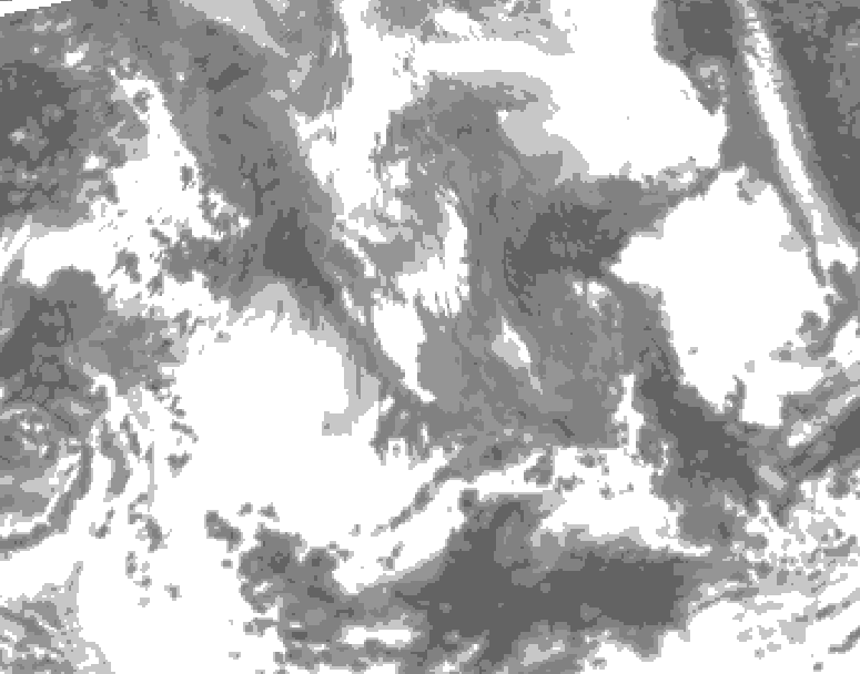 GDPS total cloud 174 hour forecast chart for Canada based on 2026/04/24 0000Z data