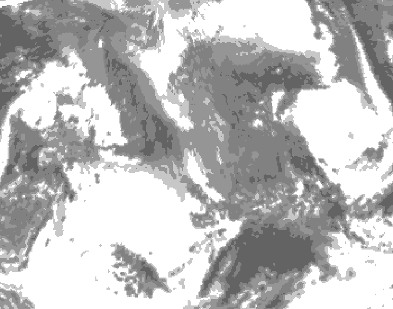 GDPS total cloud 186 hour forecast chart for Canada based on 2026/04/24 0000Z data