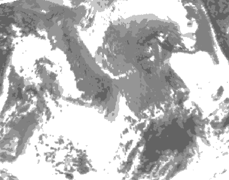 GDPS total cloud 192 hour forecast chart for Canada based on 2026/04/24 0000Z data