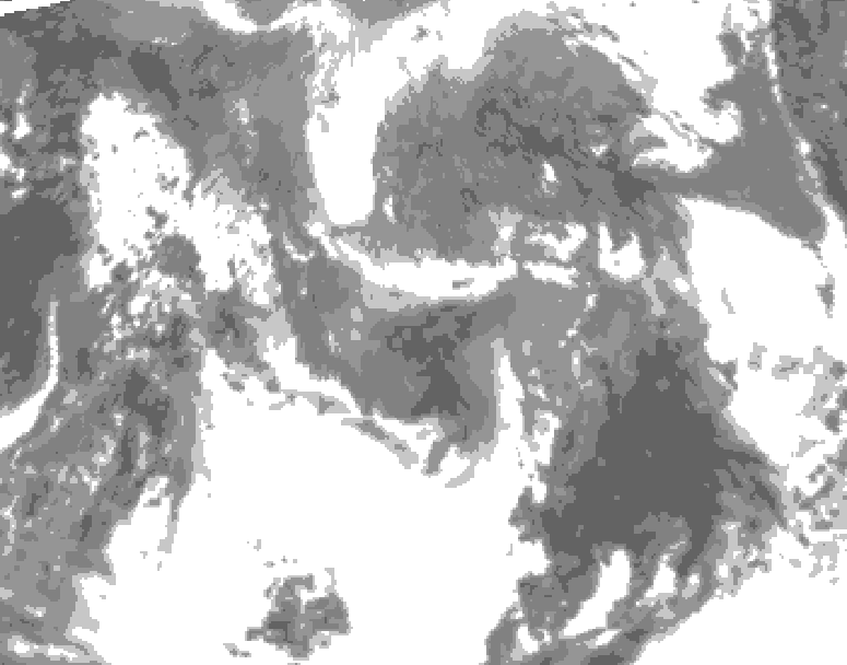 GDPS total cloud 204 hour forecast chart for Canada based on 2026/04/24 0000Z data