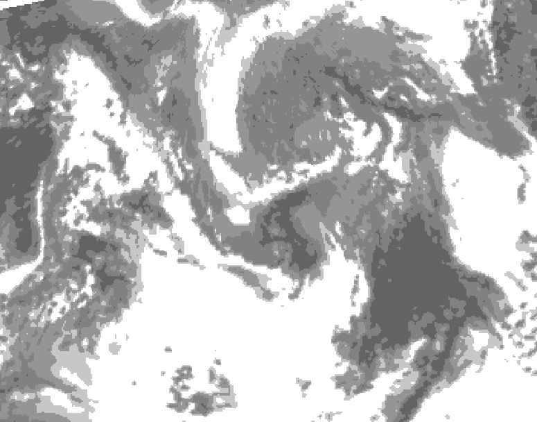 GDPS total cloud 210 hour forecast chart for Canada based on 2026/04/24 0000Z data