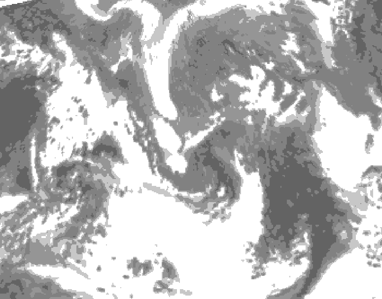 GDPS total cloud 216 hour forecast chart for Canada based on 2026/04/24 0000Z data