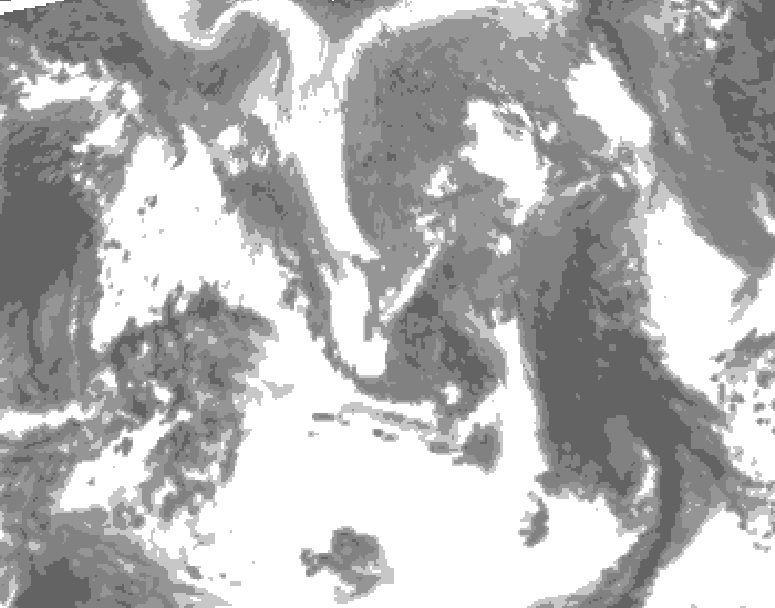 GDPS total cloud 222 hour forecast chart for Canada based on 2026/04/24 0000Z data