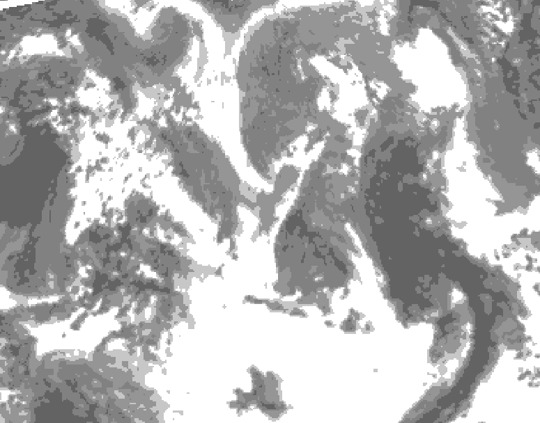 GDPS total cloud 228 hour forecast chart for Canada based on 2026/04/24 0000Z data