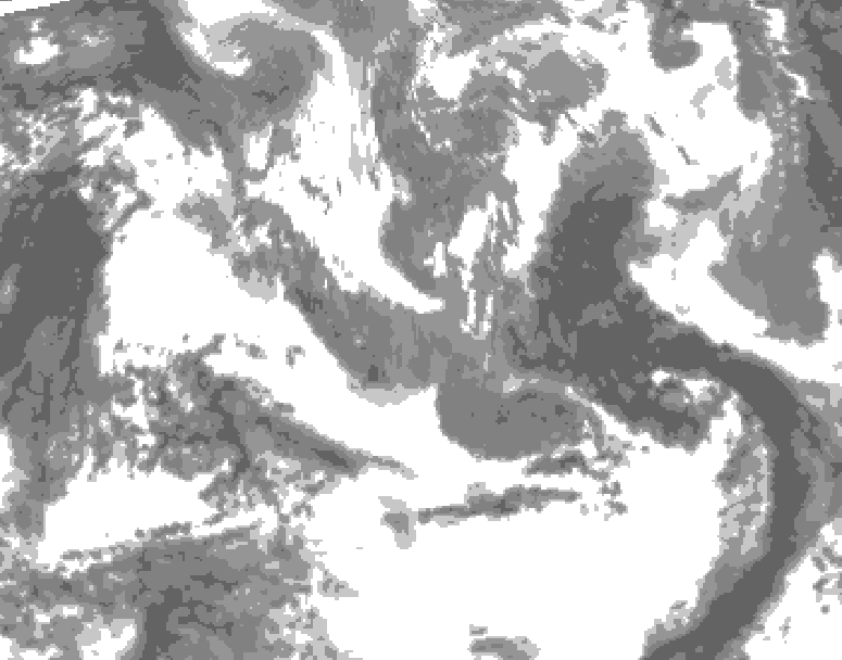 GDPS total cloud 240 hour forecast chart for Canada based on 2026/04/24 0000Z data