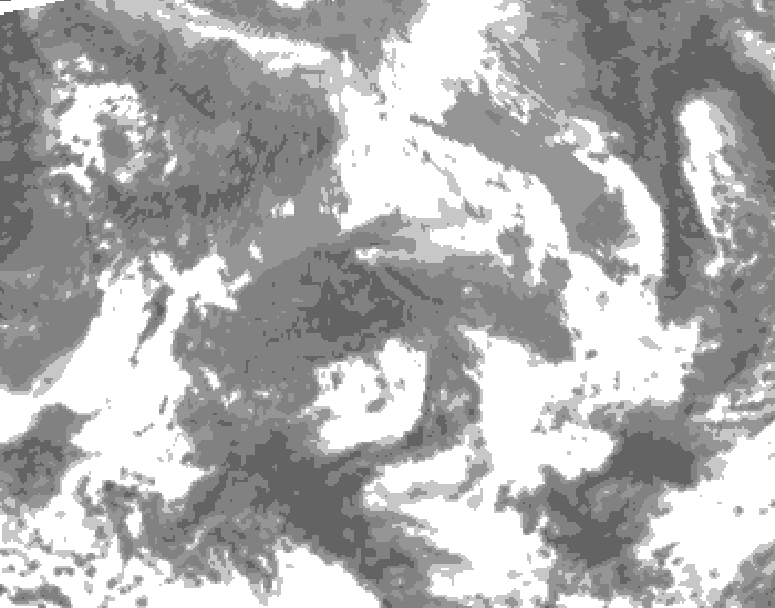GDPS total cloud 054 hour forecast chart for Canada based on 2026/04/24 1200Z data