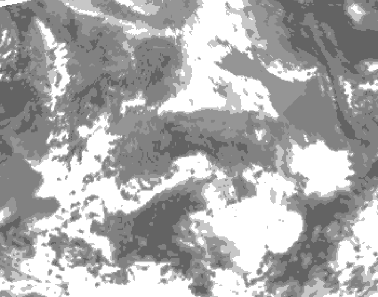 GDPS total cloud 066 hour forecast chart for Canada based on 2026/04/24 1200Z data