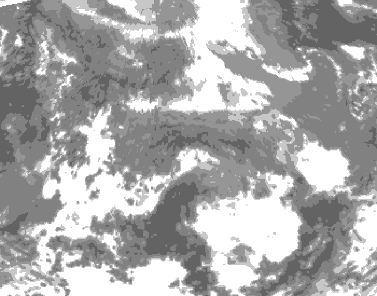 GDPS total cloud 072 hour forecast chart for Canada based on 2026/04/24 1200Z data