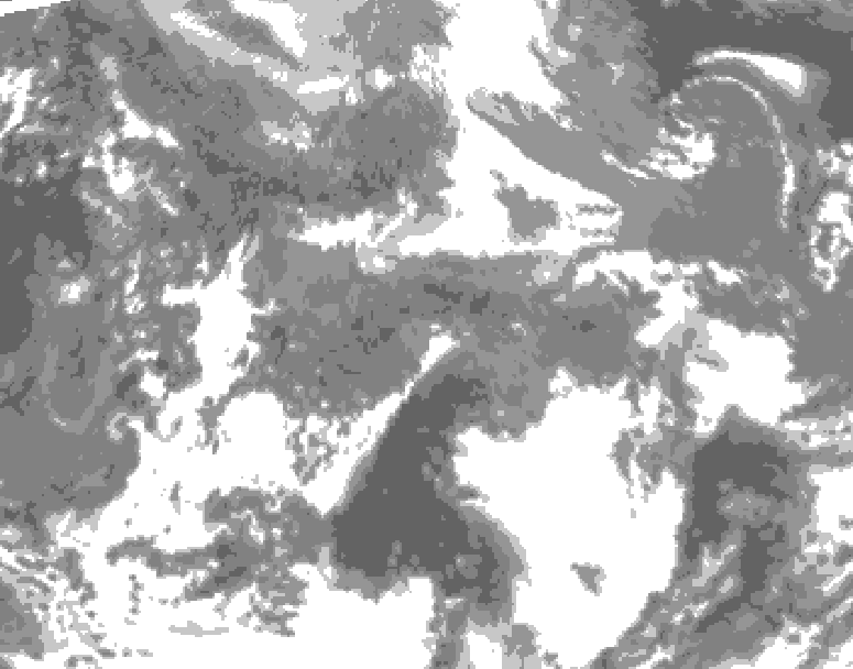 GDPS total cloud 078 hour forecast chart for Canada based on 2026/04/24 1200Z data