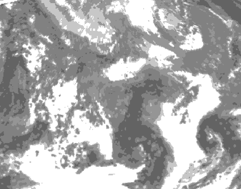 GDPS total cloud 096 hour forecast chart for Canada based on 2026/04/24 1200Z data