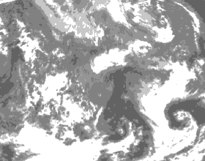 GDPS total cloud 102 hour forecast chart for Canada based on 2026/04/24 1200Z data